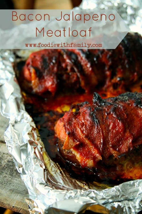 Barbecue Bacon Wrapped Jalapeno Meatloaf from foodiewithfamily.com