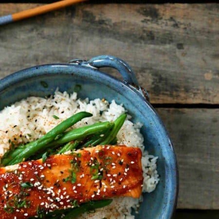 Blood Orange Miso Glazed Salmon from foodiewithfamily.com