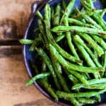 Roasted Ginger Sesame Green Beans by foodiewithfamily.com