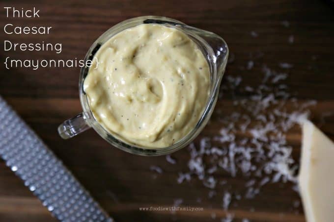 Thick Caesar Dressing with anchovies, yolk, lemon doubles as a sandwich spread or dip.