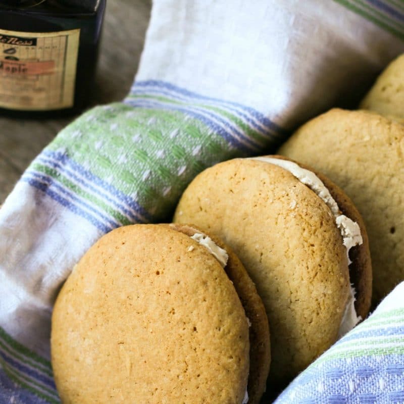 Ada and Anna's Maple Sandwich Cookies {Whoopie Pies}