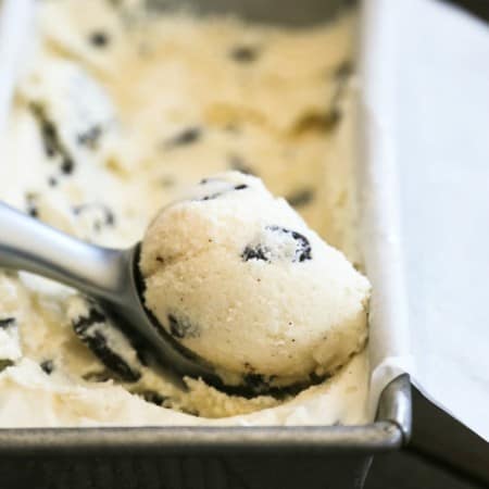 Mint Dark Chocolate Chunk Ice Cream 30 minute version with no cooking from foodiewithfamily.com