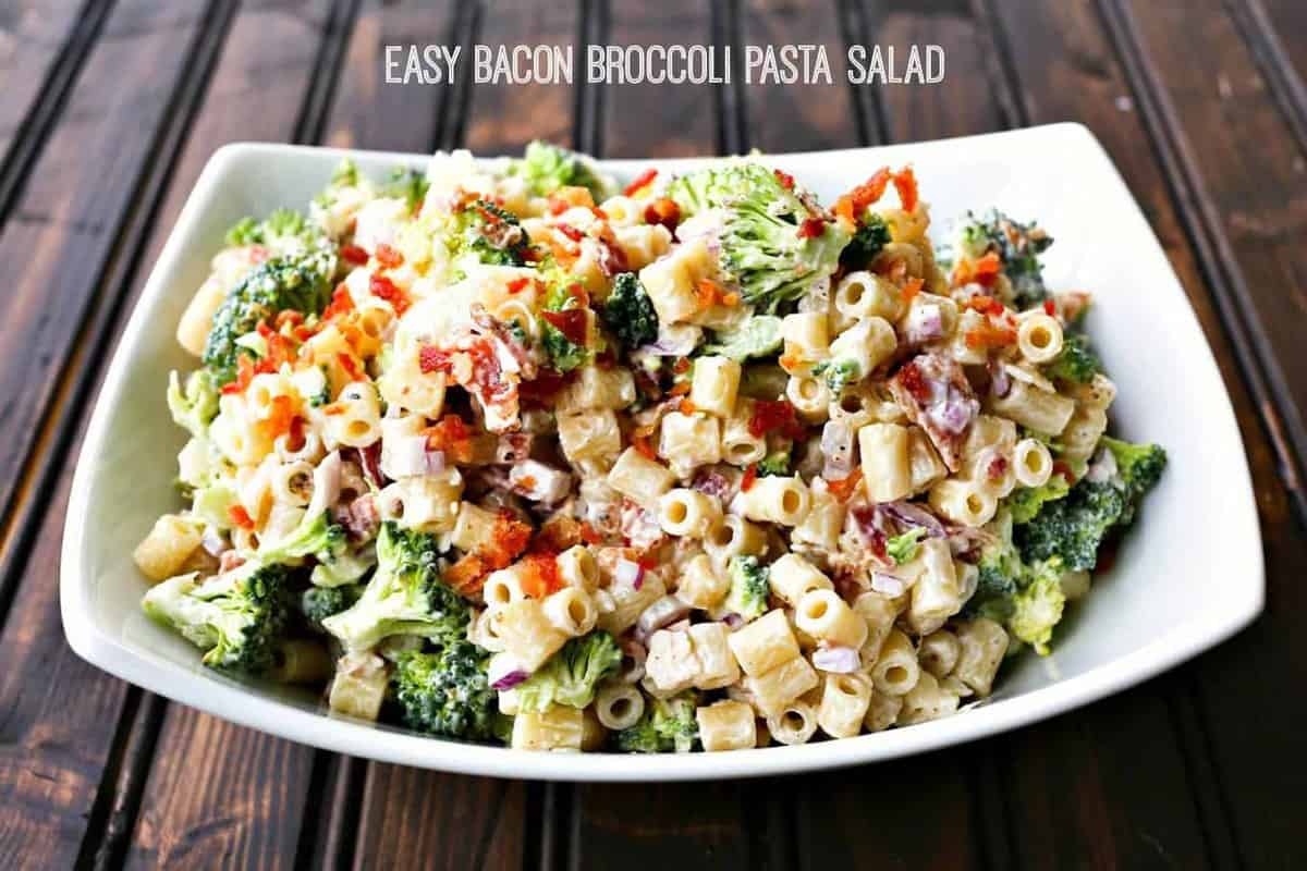 Easy Bacon Broccoli Pasta Salad