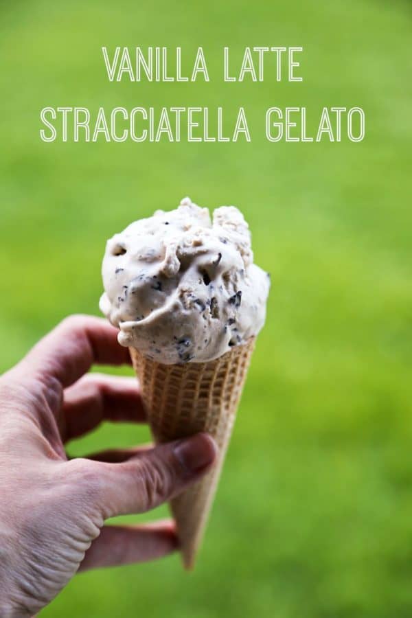 Vanilla Latte Stracciatella Gelato from foodiewithfamily.com