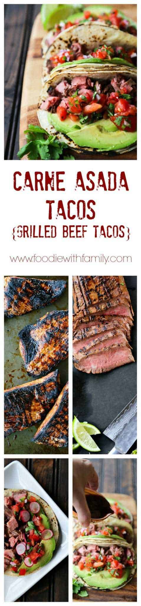 Carne Asada Tacos {Grilled Beef Tacos}