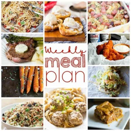 Easy Meal Plan Week 16 from foodiewithfamily.com