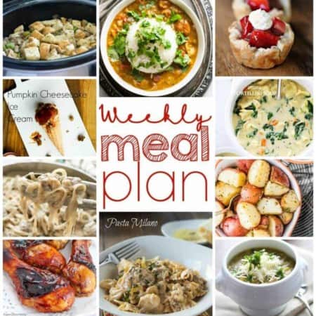Easy Meal Plan October 26 to November 1st
