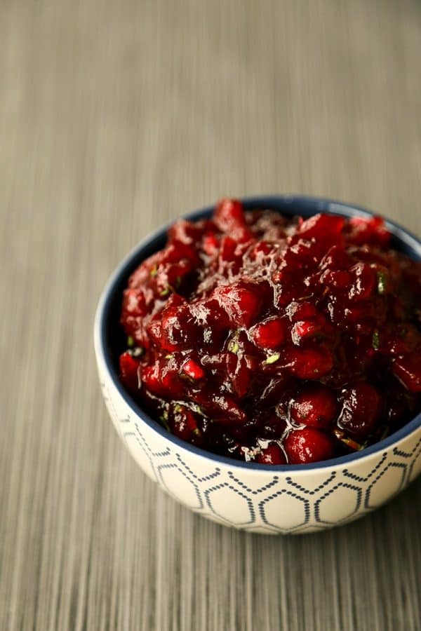 Sweet and Spicy Cranberry Sauce from foodiewithfamily.com