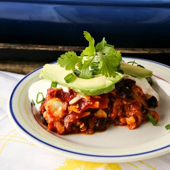 Easy TexMex Lasagna from foodiewithfamily.com