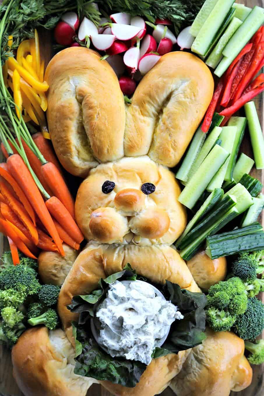 Easter Bunny Fruit Tray - The Tasty Travelers