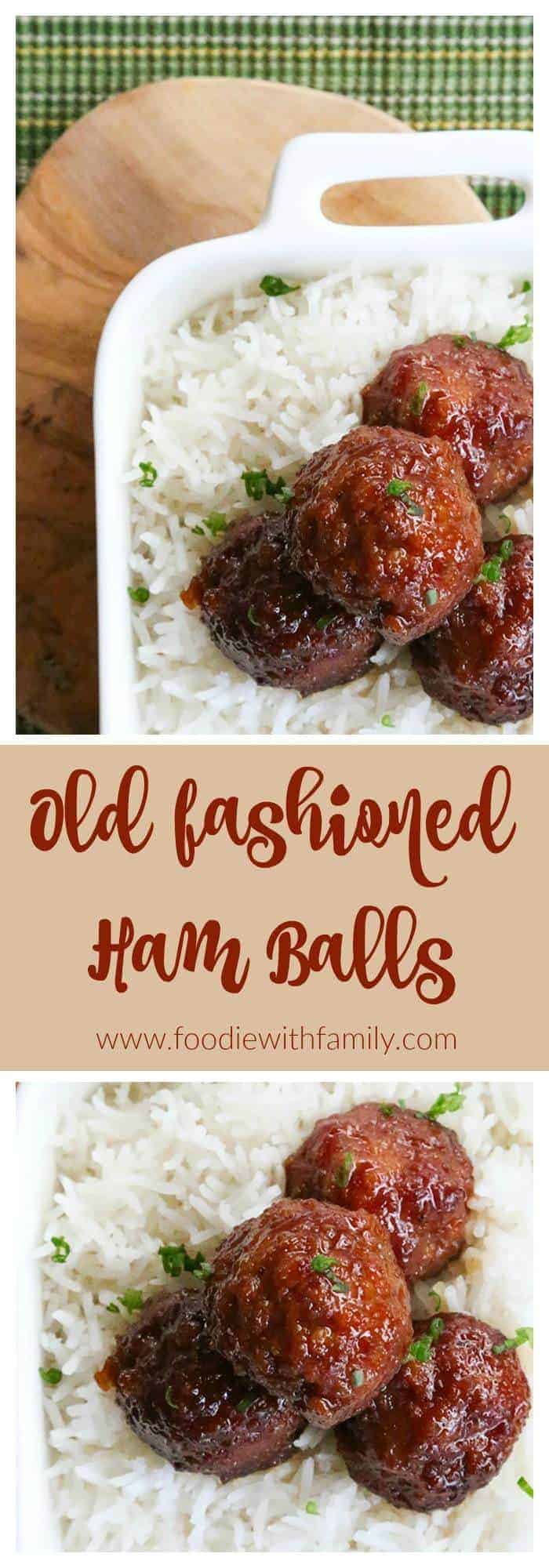 Old Fashioned Ham Balls: tender, salty-and-sweet, tangy, easy, and oh-so-craveable!