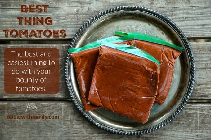 Best Thing Tomatoes. The easiest and best way to preserve tomatoes. From foodiewithfamily.com