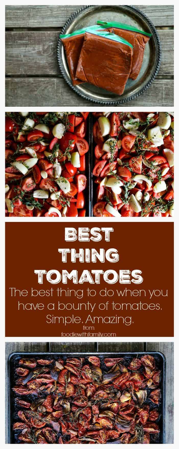 Best Thing Tomatoes. The easiest and best way to preserve tomatoes. From foodiewithfamily.com