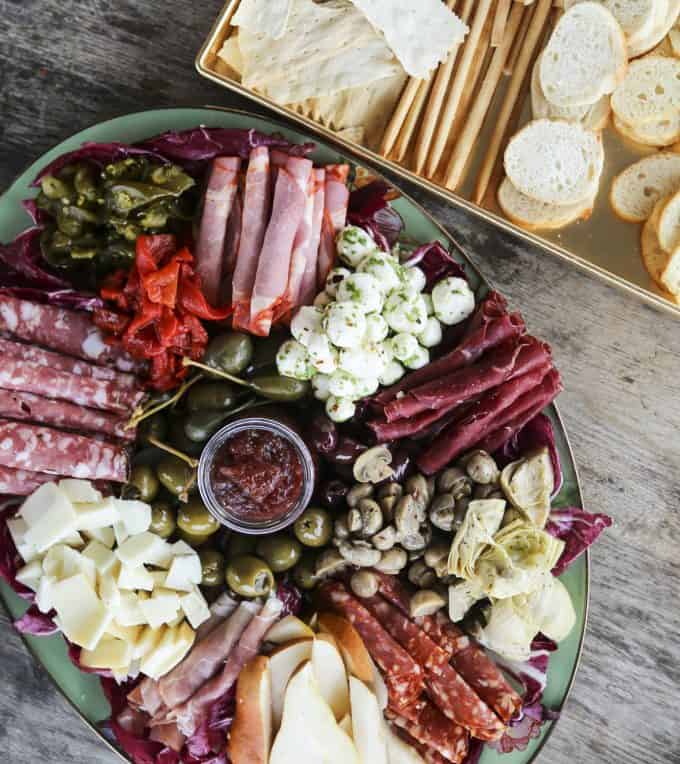 Not Your Mama's Antipasto Tray from not Your Mama's Canning Book by Rebecca Lindamood aka Foodie with Family.com