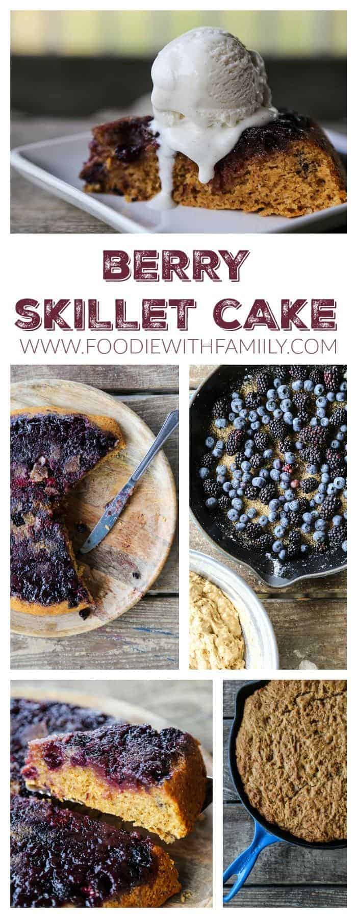 Summer Berry Skillet Cake, easy, gorgeous, delicious...