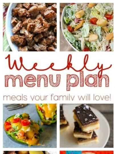 GIVEAWAY + Easy Meal Plan Week 59