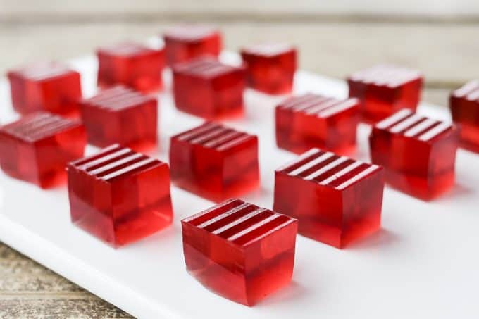 Cranberry Ginger Finger Gelatin to celebrate Ocean Spray and 200 years of cranberry cultivation!