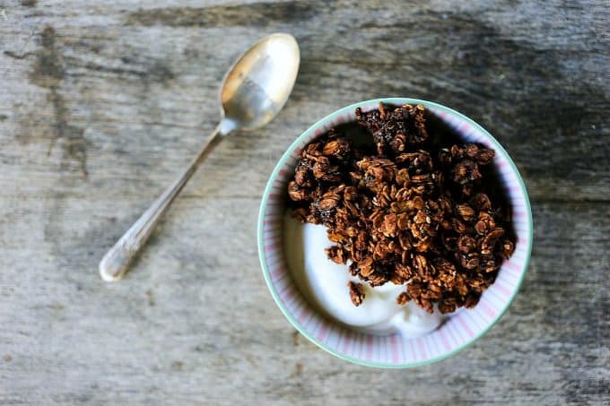 Double Chocolate Granola from Foodie with Family