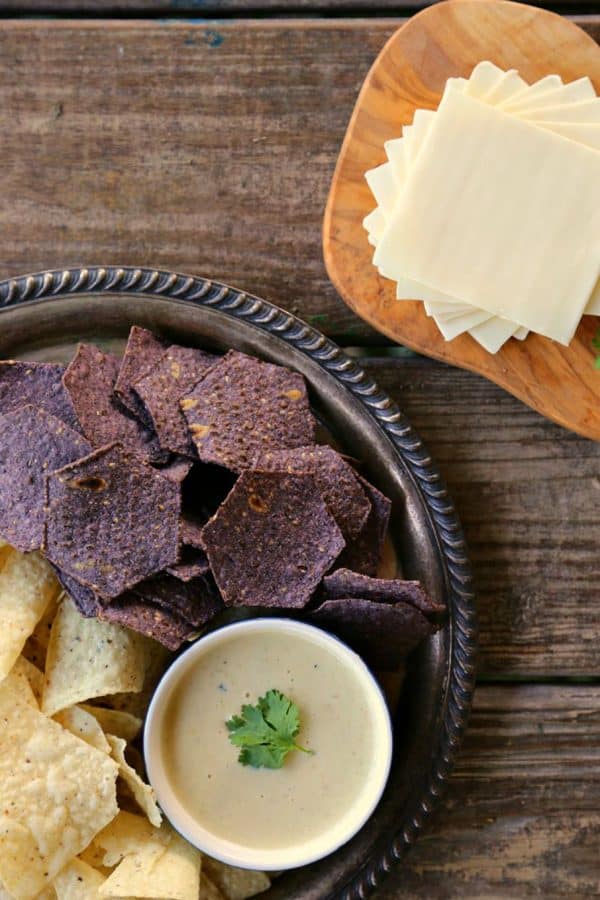 The Ultimate Queso Blanco Dip from foodiewithfamily.com #IAmDeliAmerican #Client