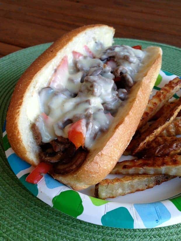 Easy Cheesesteak Sandwiches from Aggie's Kitchen