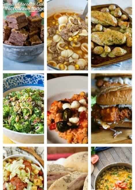 Easy Meal Plan Week 77 from foodiewithfamily and friends. 11 great bloggers bringing you a week of main dishes, side dishes, and desserts.