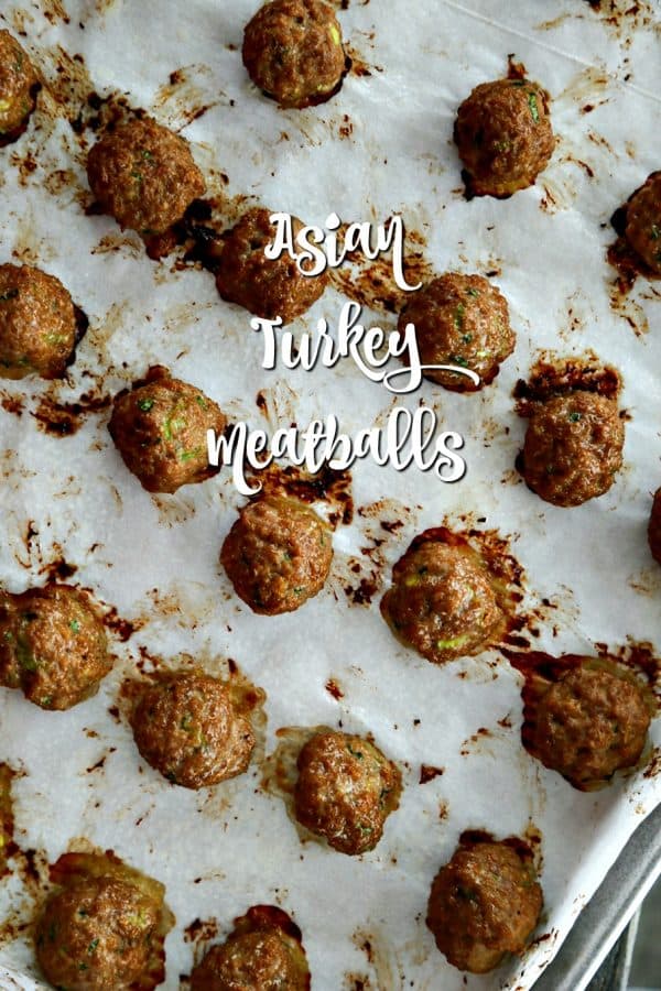 Fragrant, flavourful, ginger and hoisin flavoured baked Asian Turkey Meatballs from foodiewithfamily.com. Make a big batch to eat now and freeze for later!