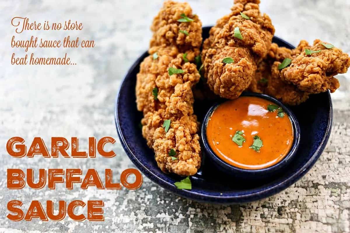 Garlic Buffalo Sauce Recipe because homemade is infinitely better than store bought!