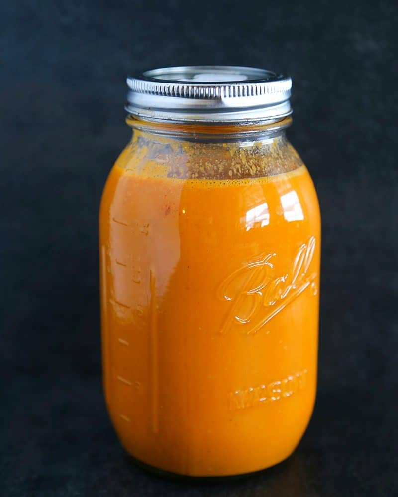 Why make Garlic Buffalo Sauce Recipe when you can purchase one from just about any store? Simply put, this is infinitely tastier. If you need another reason, it's ridiculously easy to make! Win/win!