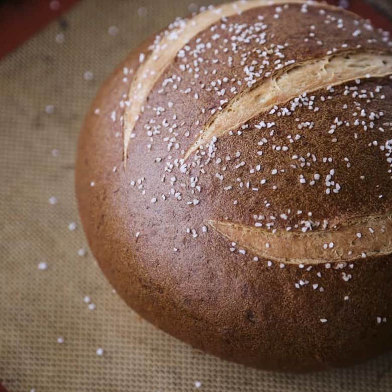 Soft Pretzel Bread and a video tutorial for shaping the round from foodiewithfamily.com