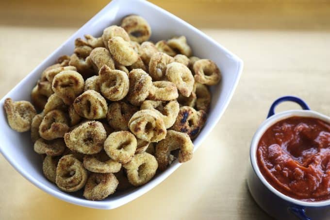 Toasted Tortellini Bites from foodiewithfamily.com 