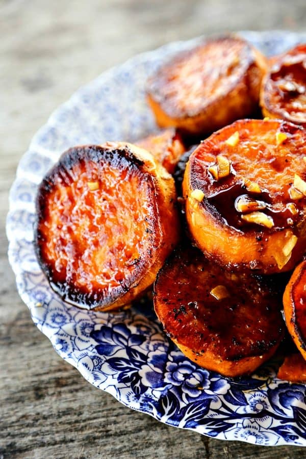 Melting Sweet Potatoes: Deeply caramelized, flavourful slices of sweet potatoes so tender they yield to the edge of a spoon.