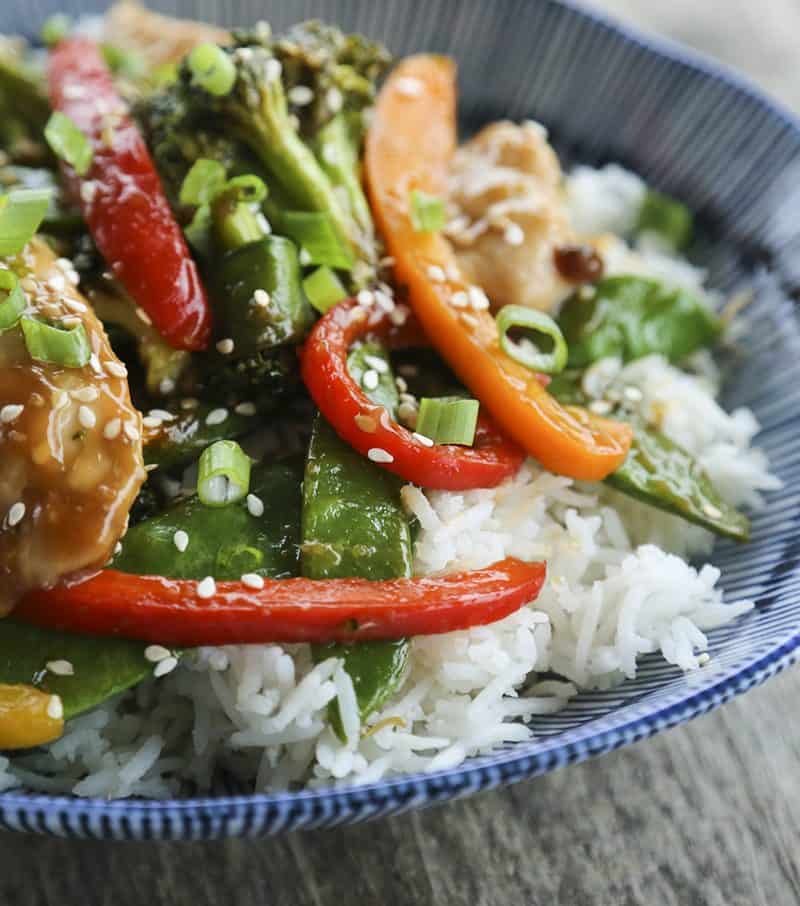 Fabulously fast, filling, and flavourful, this Asian Chicken Stir Fry Sheet Pan Meal will please everyone and feed a crowd economically. Fabulously fast, filling, and flavourful, this Asian Chicken Stir Fry Sheet Pan Meal will please everyone and feed a crowd economically.