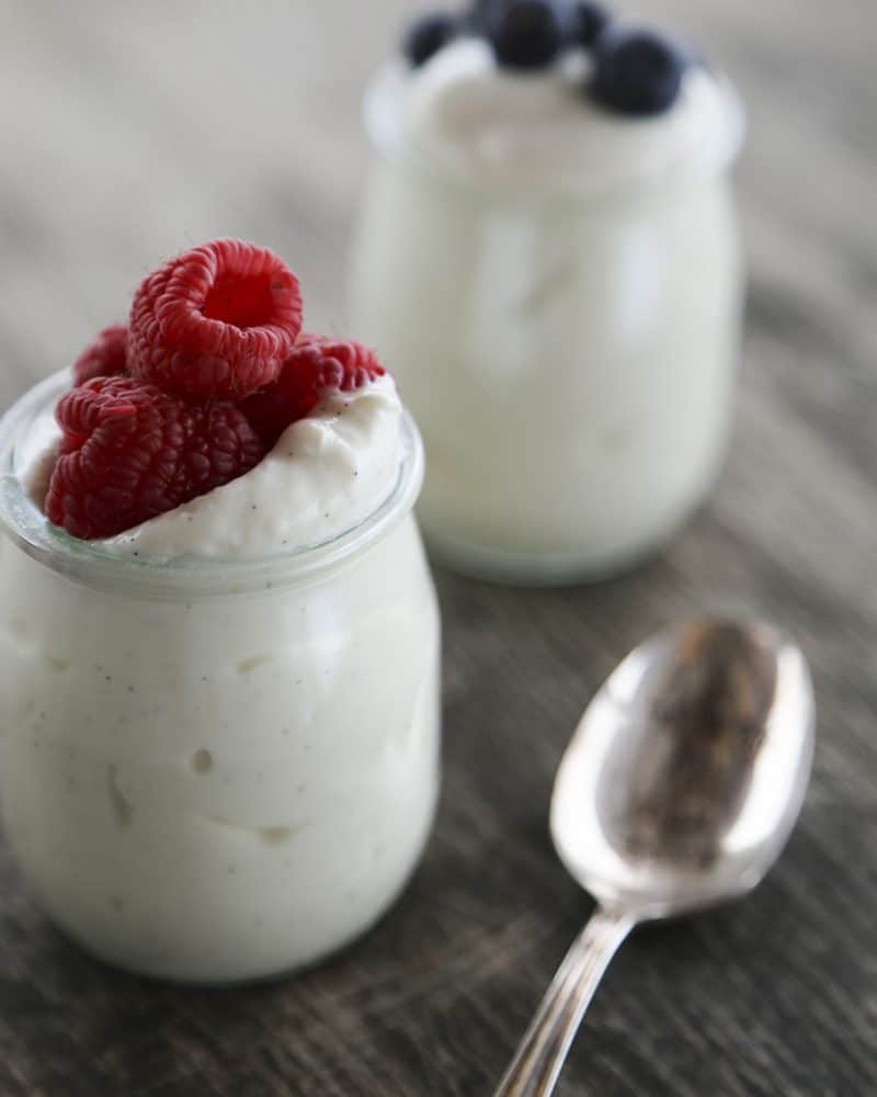 Super creamy, silky smooth, low fat, high protein, inexpensive, and easy as can be is homemade Icelandic Yogurt or Siggi's Copycat.