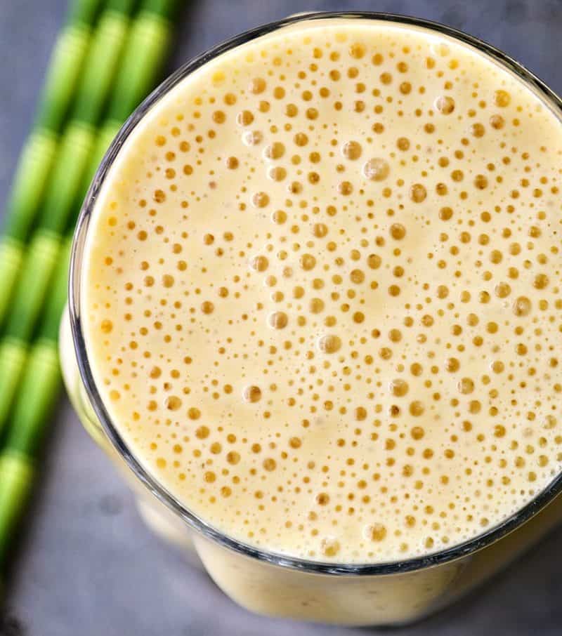Naturally Sweetened Creamsicle Smoothies; no sugar added and still sweet as can be. This great post-workout snack is packed with protein.