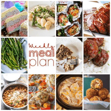 Easy Meal Plan Week 90- 11 great bloggers bringing you a week's worth of main dishes, side dishes, and desserts.