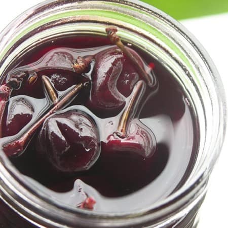 Rum Soaked Preserved Cherries and Boozy Cherry Molasses