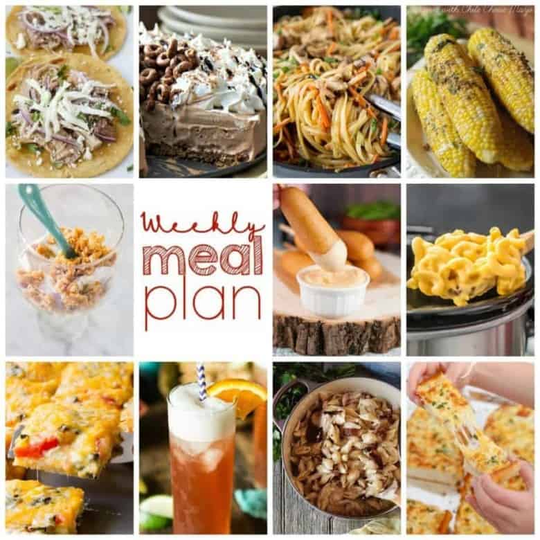 Easy Meal Plan Week 107: 10 great bloggers bringing you a wealth of main dishes, side dishes, beverages, and desserts for your week!