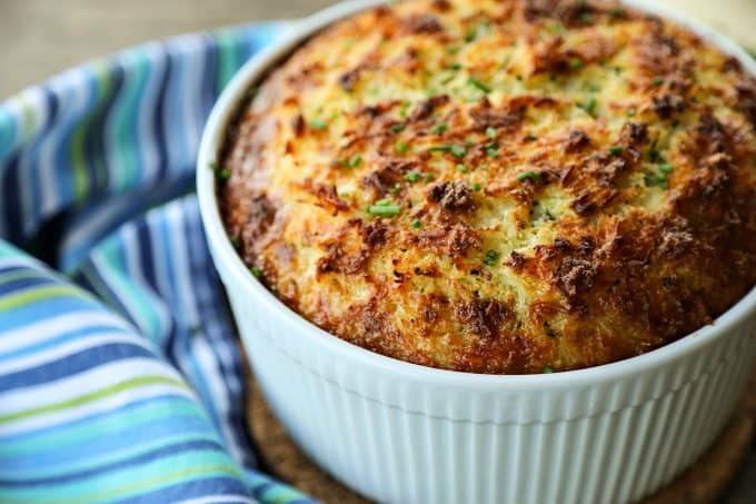 Easy Rice and Cheese Souffle 