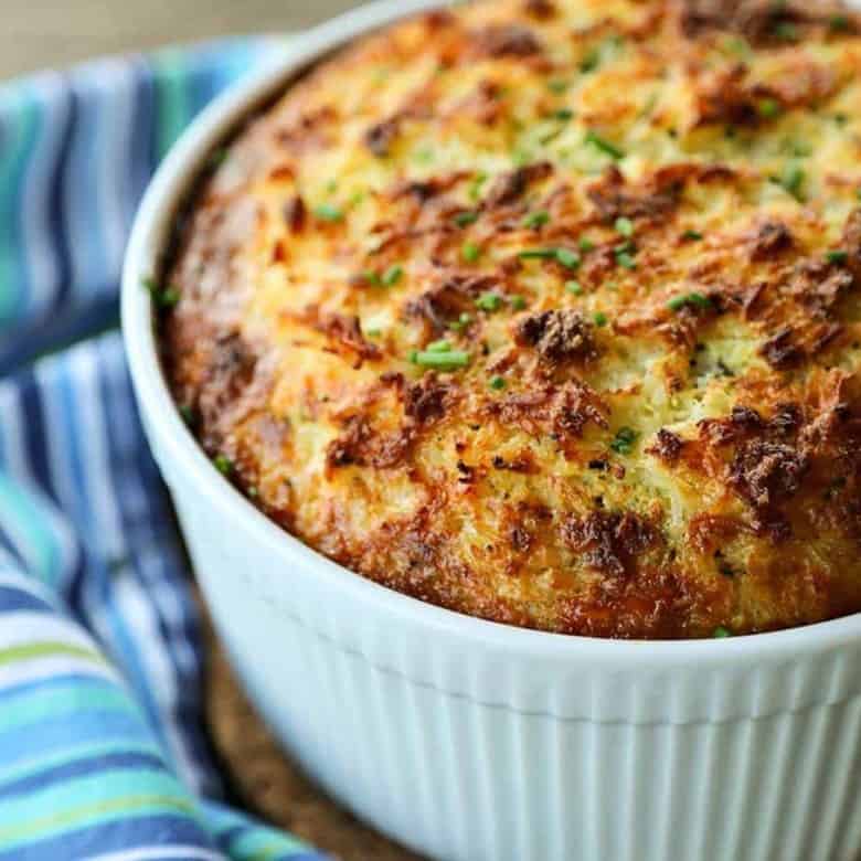 Easy Rice and Cheese Souffle