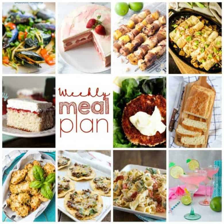 Easy Meal Plan Week 110- 10 Great Bloggers bringing you a week's worth of main dishes, side dishes, beverages, and desserts.