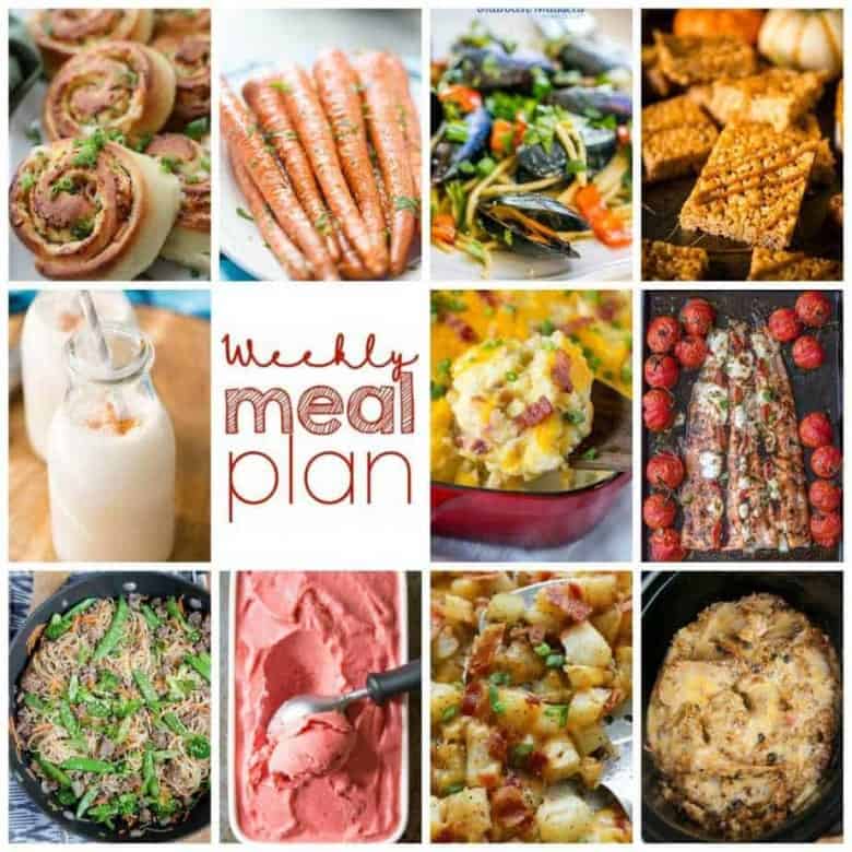 Easy Meal Plan Week 116- 10 great bloggers bringing you a week's worth of main dishes, side dishes, beverages, and desserts!