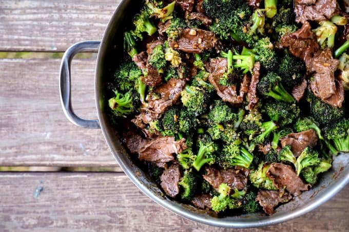 Easy Spicy Broccoli Beef is the simplest garlicky, gingery fabulous weeknight dinner!