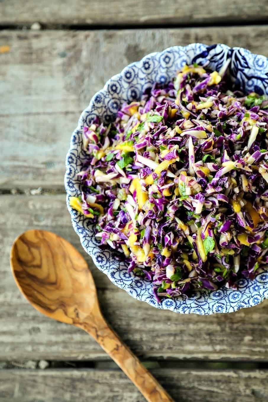 Mango Habanero Caribbean Coleslaw