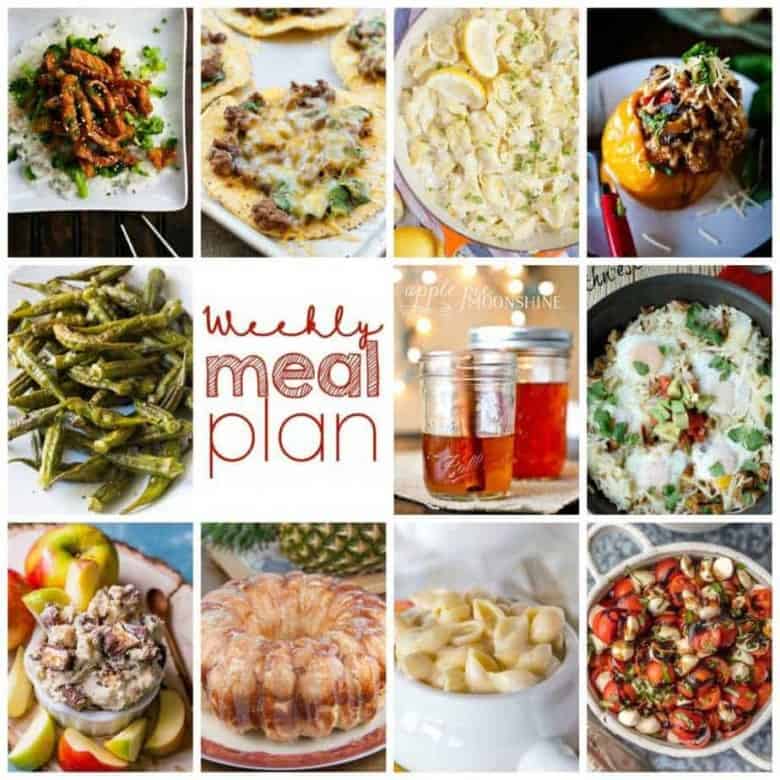 Easy Meal Plan Week 113 - 10 great bloggers bringing you a week's worth of main dishes, side dishes, beverages, and desserts.