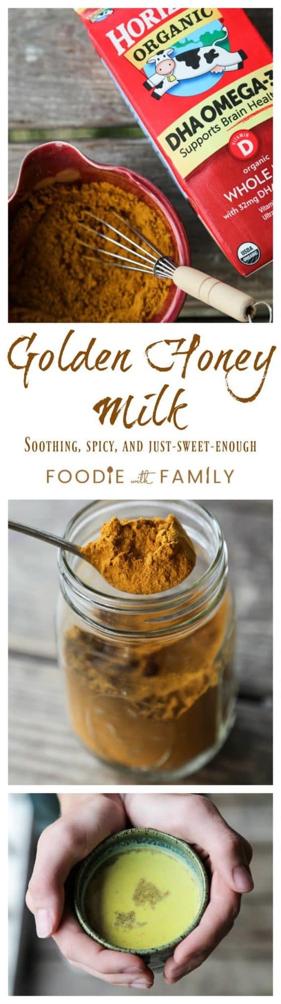 Soothing, calming, just-sweet-enough Golden Honey Milk is full of warming spices to help you wind down at the end of the day. 