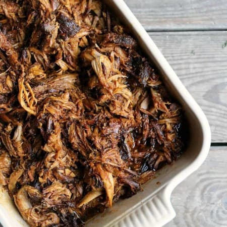 Slow-Cooker Apple Cider Pulled Pork is succulent, tender, delicious, and oh-so-easy.