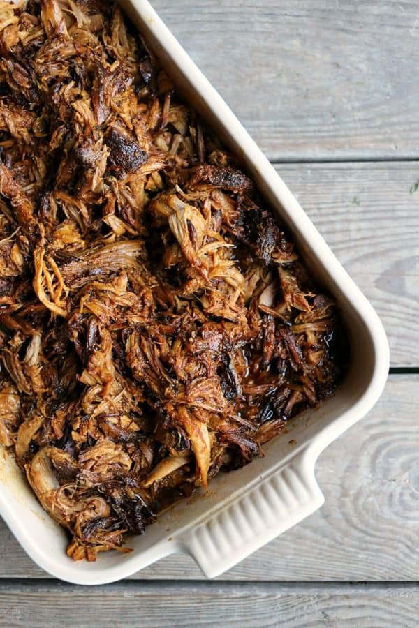Slow-Cooker Apple Cider Pulled Pork is succulent, tender, delicious, and oh-so-easy.