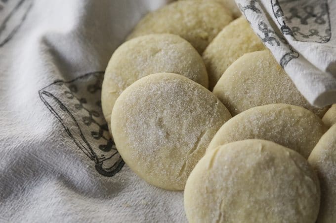 The Legendary Sugar Cookies baked by the thousands by hand from the kitchen of Martha Stokoe. These tender, fluffy, delicate, old-fashioned buttermilk sugar cookies are truly the stuff of legend.