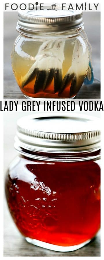 Tart and sweet notes of bergamot and orange make this Lady Grey Infused Vodka a delicious addition to vodka and tonics or craft cocktails.