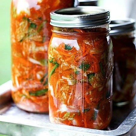 Easy, Fast Kimchi recipe {Mak Kimchi} at www.foodiewithfamily.com